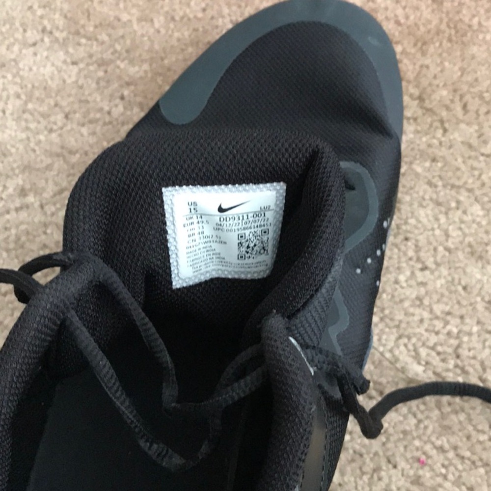 Nike Men's Fly By Mid 3! Black Athletic Shoes - Picture 5 of 7